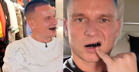 TYLKO U NAS: Bart Pniewski zrobił sobie czarne zęby. "Taki grillz może kosztować 1 mln zł"