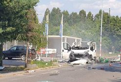 Wybuch furgonetki w Częstochowie. Auto rozerwane na strzępy. Dwie osoby nie żyją