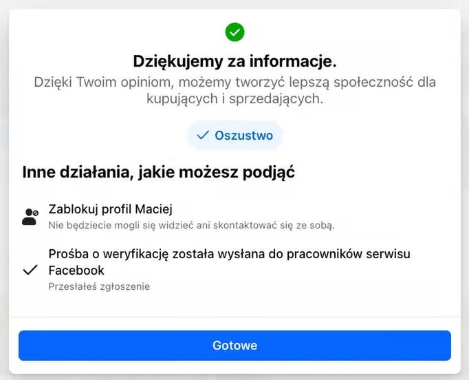 Zgłoszenie profilu