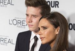 Victoria Beckham z synem na gali Glamour
