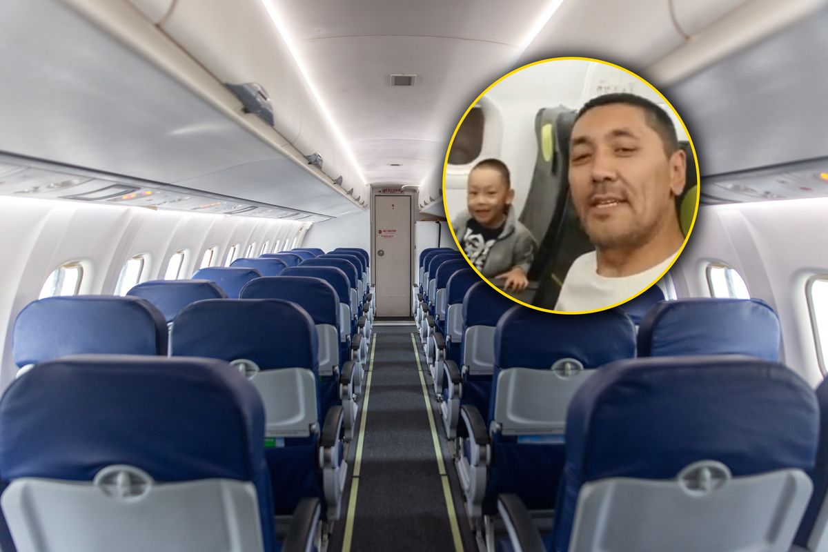 Pasażer pokazał, jak wygląda samolot lecący do Rosji 