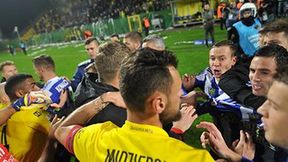 Gorąco w derbach Śląska. Piłkarze GKS-u i Ruchu po meczu skoczyli sobie do gardeł (galeria)