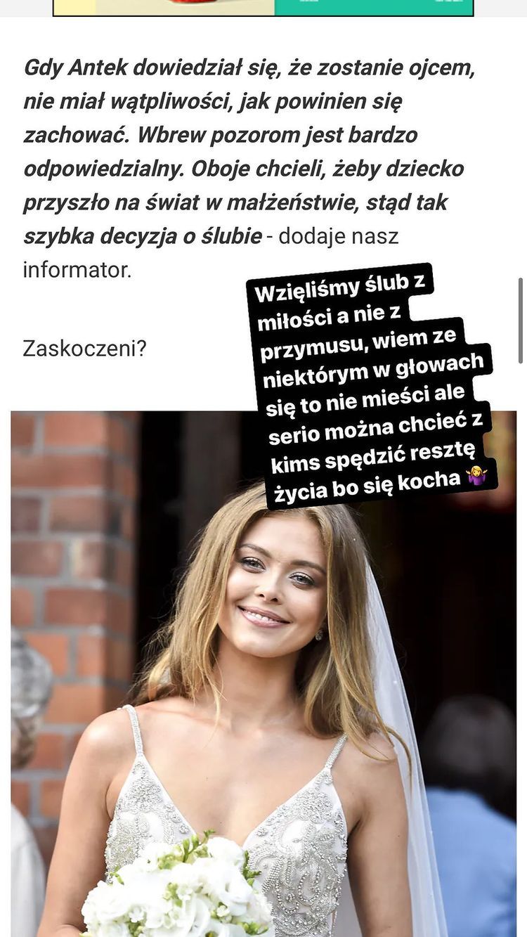 Joanna Opozda komentuje rzekomą ciążę