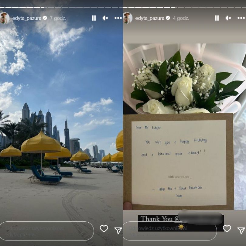 Edyta Pazura relacjonuje wakacje w Dubaju. Pokazała luksusowy hotel