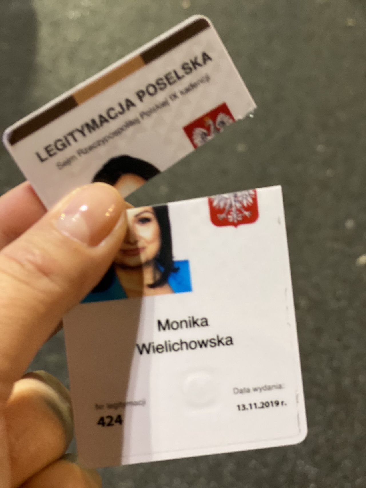 Posłanka Monika Wielichowska miała po policyjnej akcji złamaną legitymacje poselską