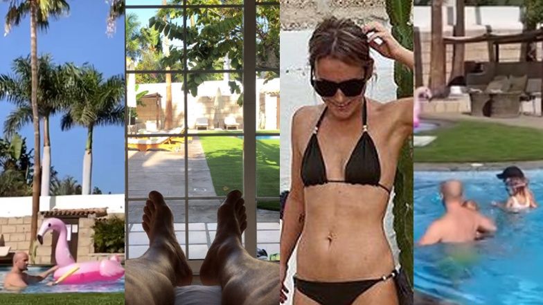 Olga Frycz wypoczywa na "Kanarach" z byłym narzeczonym