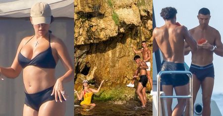 Cristiano Ronaldo i Georgina Rodriguez bawią się na jachcie na chwilę przed ŚLUBEM na Maderze (ZDJĘCIA)