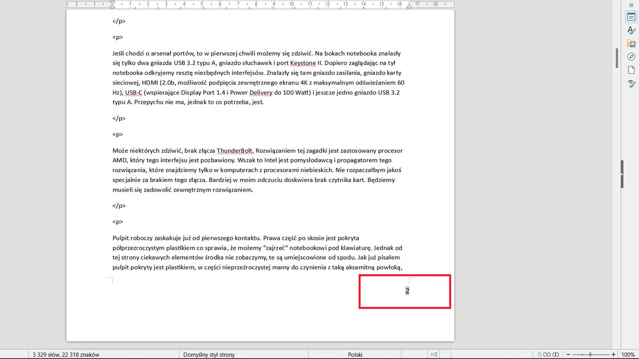 LibreOffice Writer: jak wstawić numery stron?