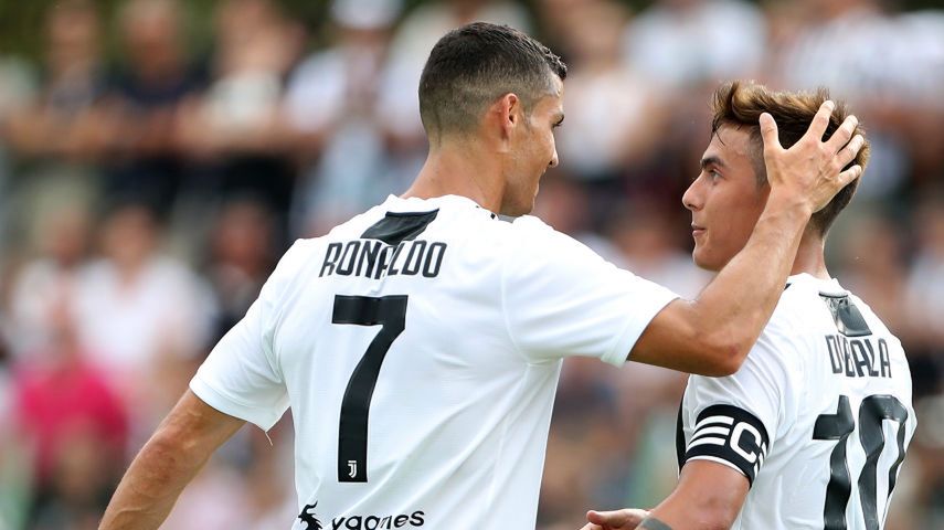 Od lewej: Cristiano Ronaldo, Paulo Dybala