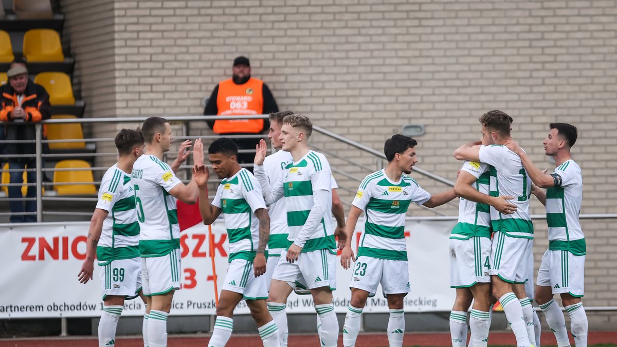 Materiały prasowe / Grzegorz Radtke / Lechia Gdańsk / Na zdjęciu: radość piłkarzy Lechii Gdańsk