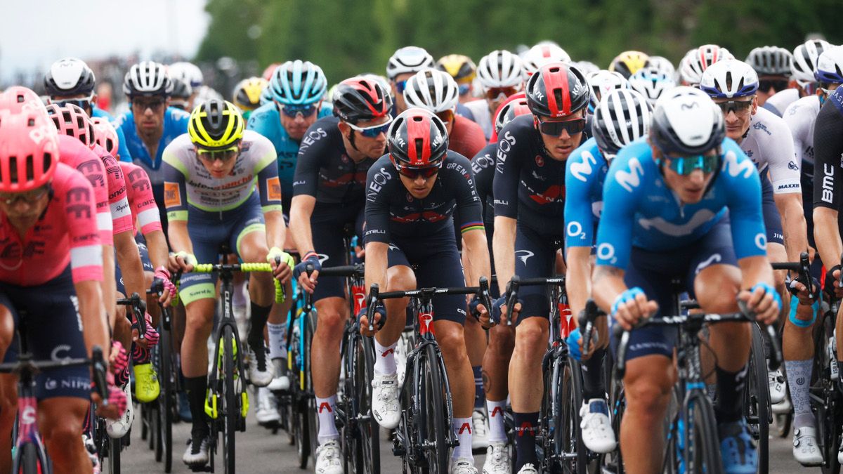 Getty Images / Na zdjęciu: Michał Kwiatkowski w peletonie