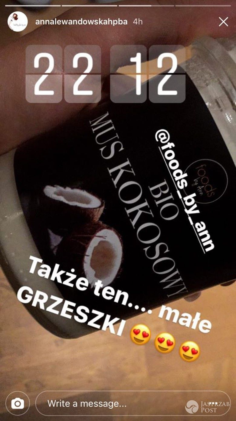 Anna Lewandowska przyznała się do żywieniowych grzeszków