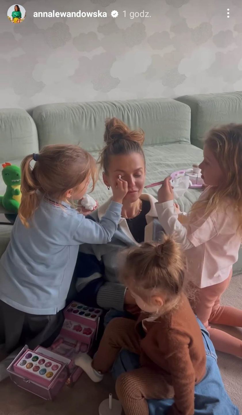 Ania Lewandowska w makijażu wykonanym przez Klarę i Laurę