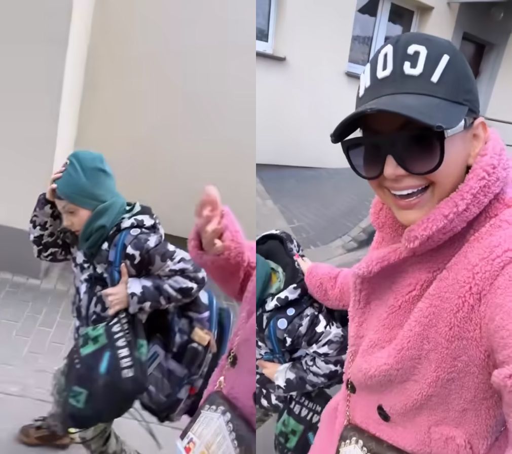 Maja Rutkowski na osobliwym nagraniu z synem
