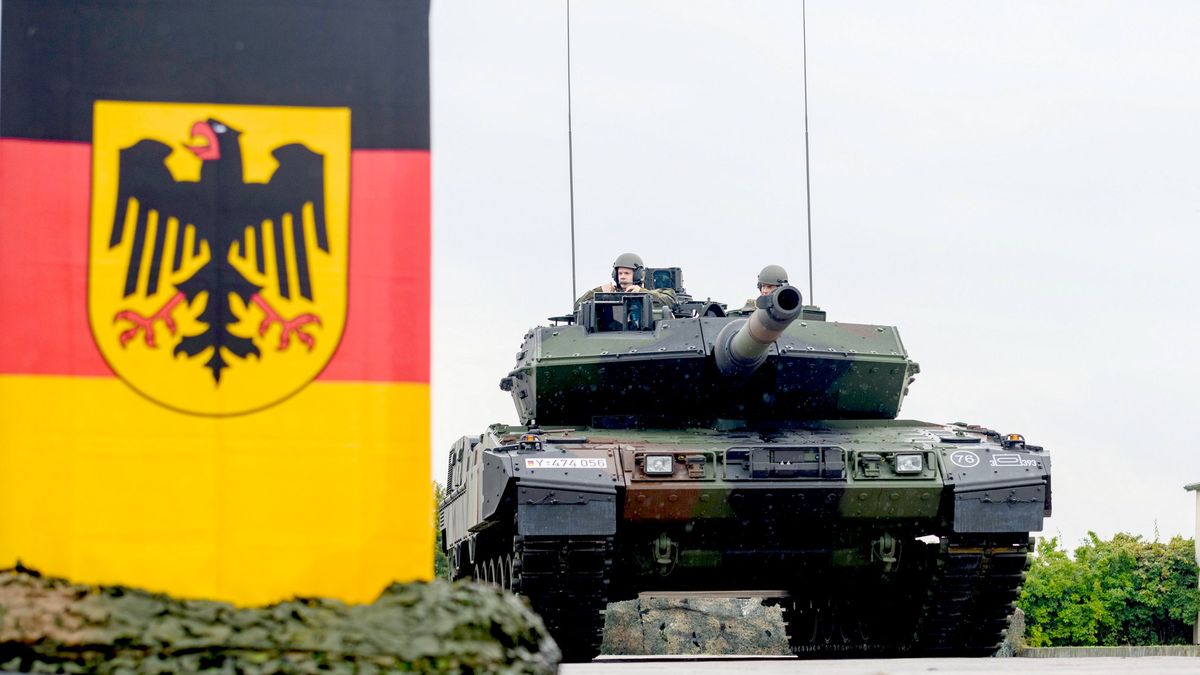 Na zdjęciu niemiecki czołg Leopard 2 A7V