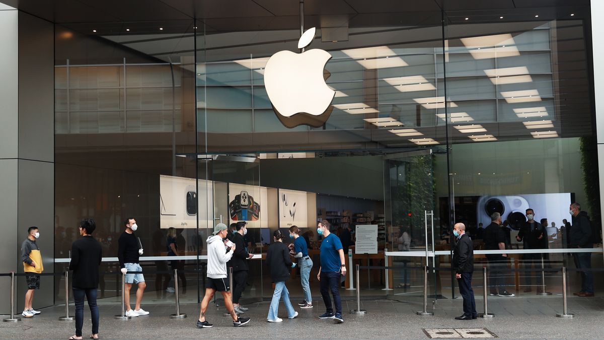 Na zdjęciu sklep Apple'a