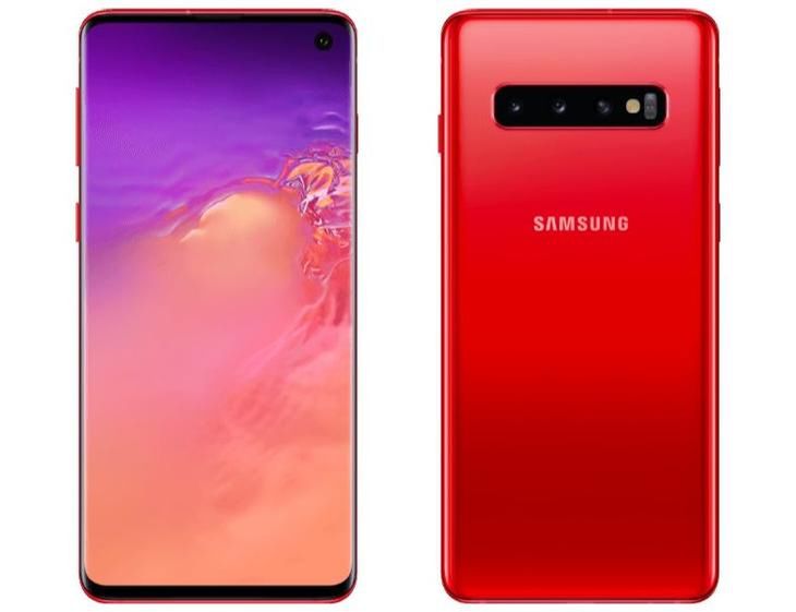 Samsung Galaxy S10 w wersji czerwonej (Cardinal Red)