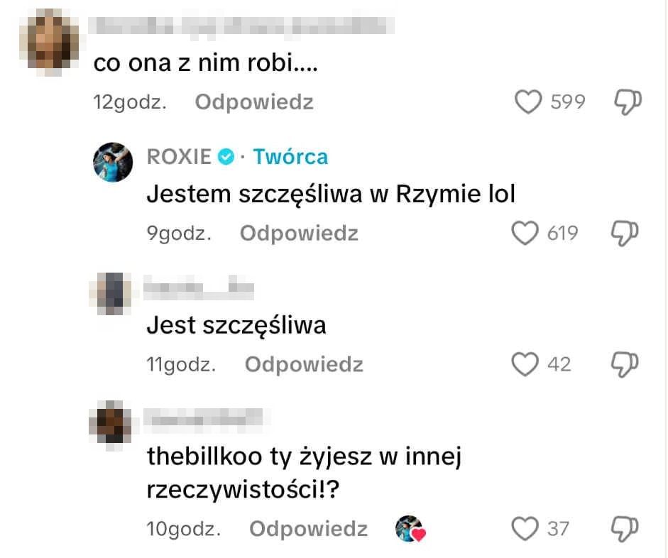 Roksana Węgiel odpowiada internautce