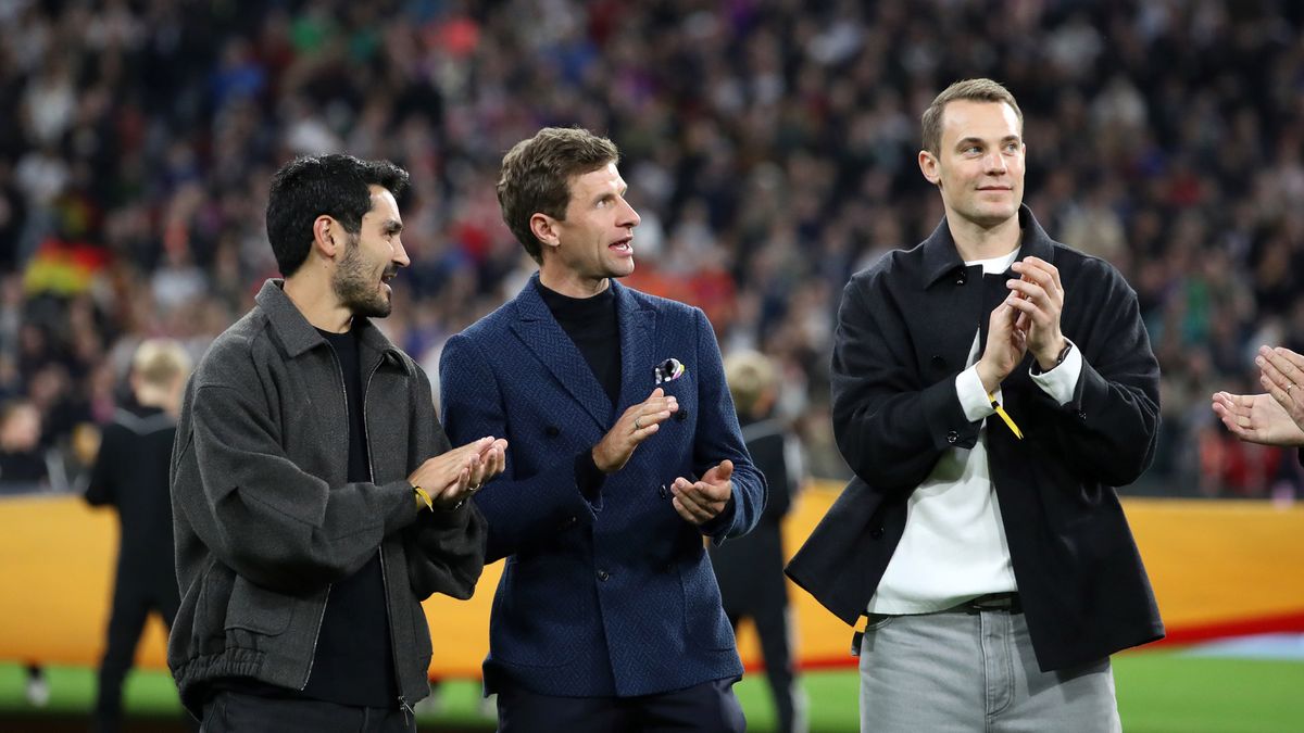 Getty Images / Sebastian El-Saqqa - firo sportphoto / Ilkay Guendogan, Thomas Mueller i Manuel Neuer