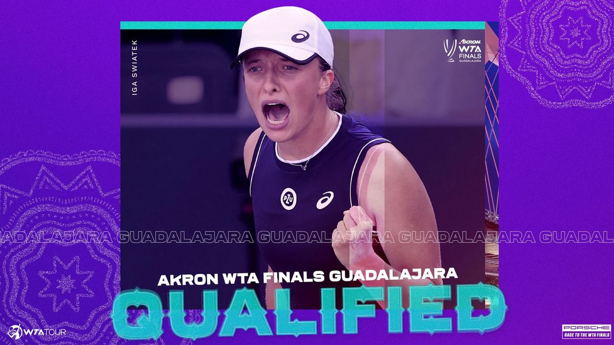 Iga Świątek zakwalifikowała się do WTA Finals 2021