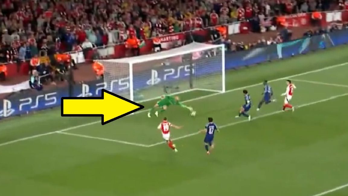 Twitter / Screen / Canal+Sport / Na zdjęciu: Gianluigi Donnarumma uratował Arsenal