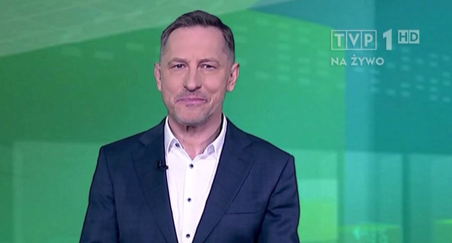 Prezenter pogody w rolniczym serwisie TVP1