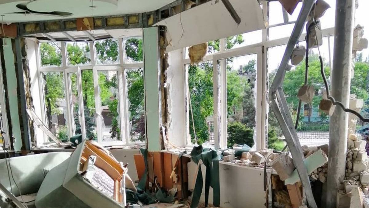 Facebook / Na zdjęciu: zrabowane biura FK Mariupol