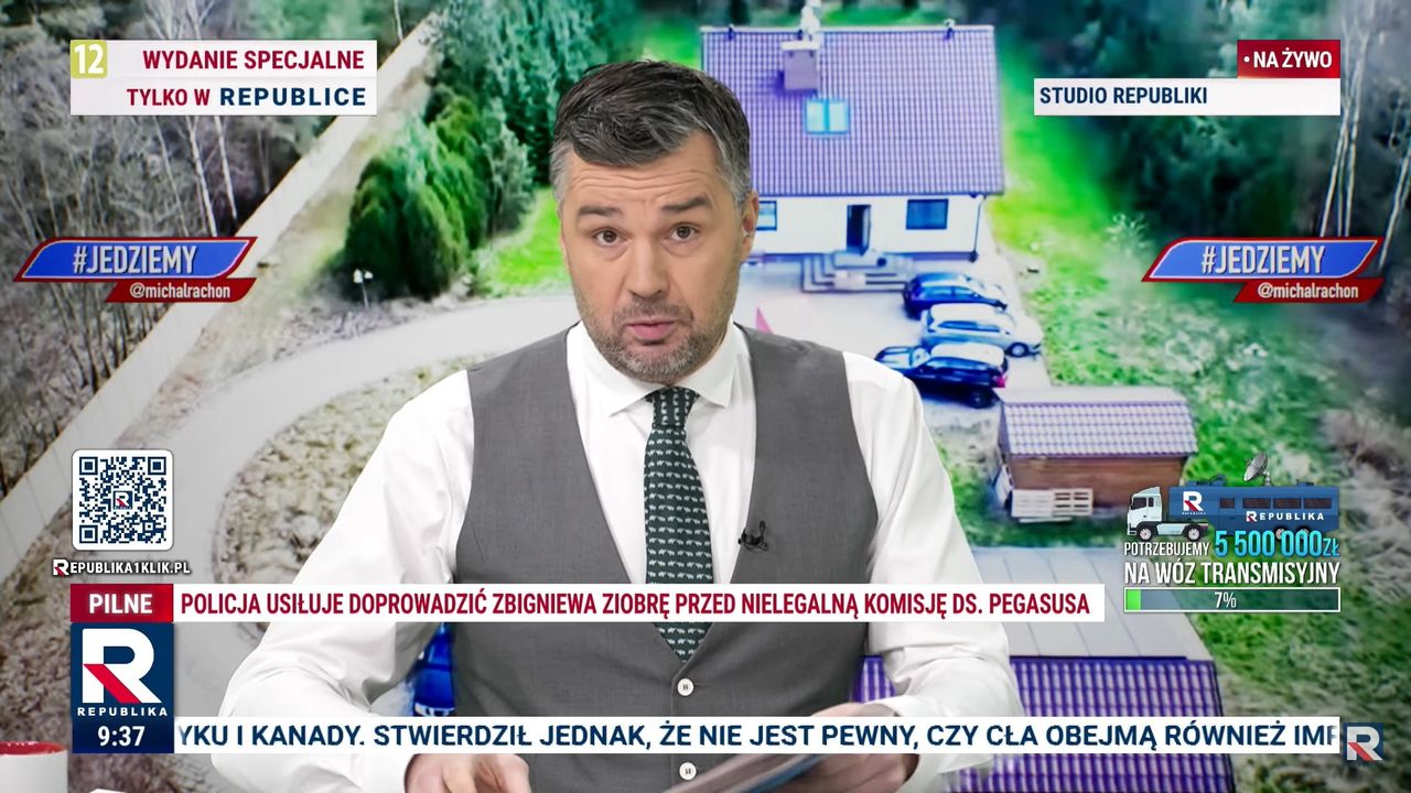 Kadr z programu TV Republika