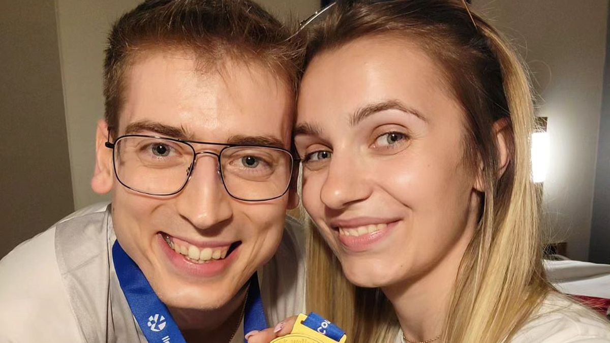 Na zdjęciu Kamil Semeniuk z narzeczoną Kasią