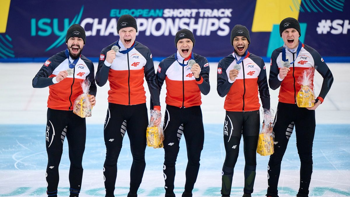 Materiały prasowe / Rafał Oleksiewicz / Na zdjęciu: reprezentanci Polski w short tracku