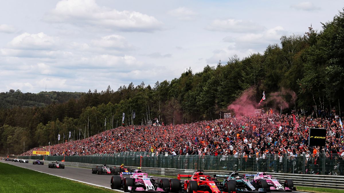 Materiały prasowe / Racing Point Force India / Na zdjęciu: start do wyścigu F1