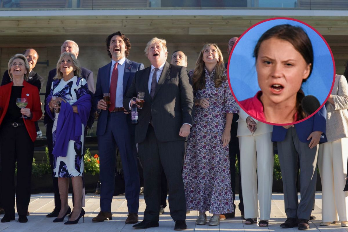 Wymowne zdjęcie z G7. Greta Thunberg nie zostawia suchej nitki na politykach