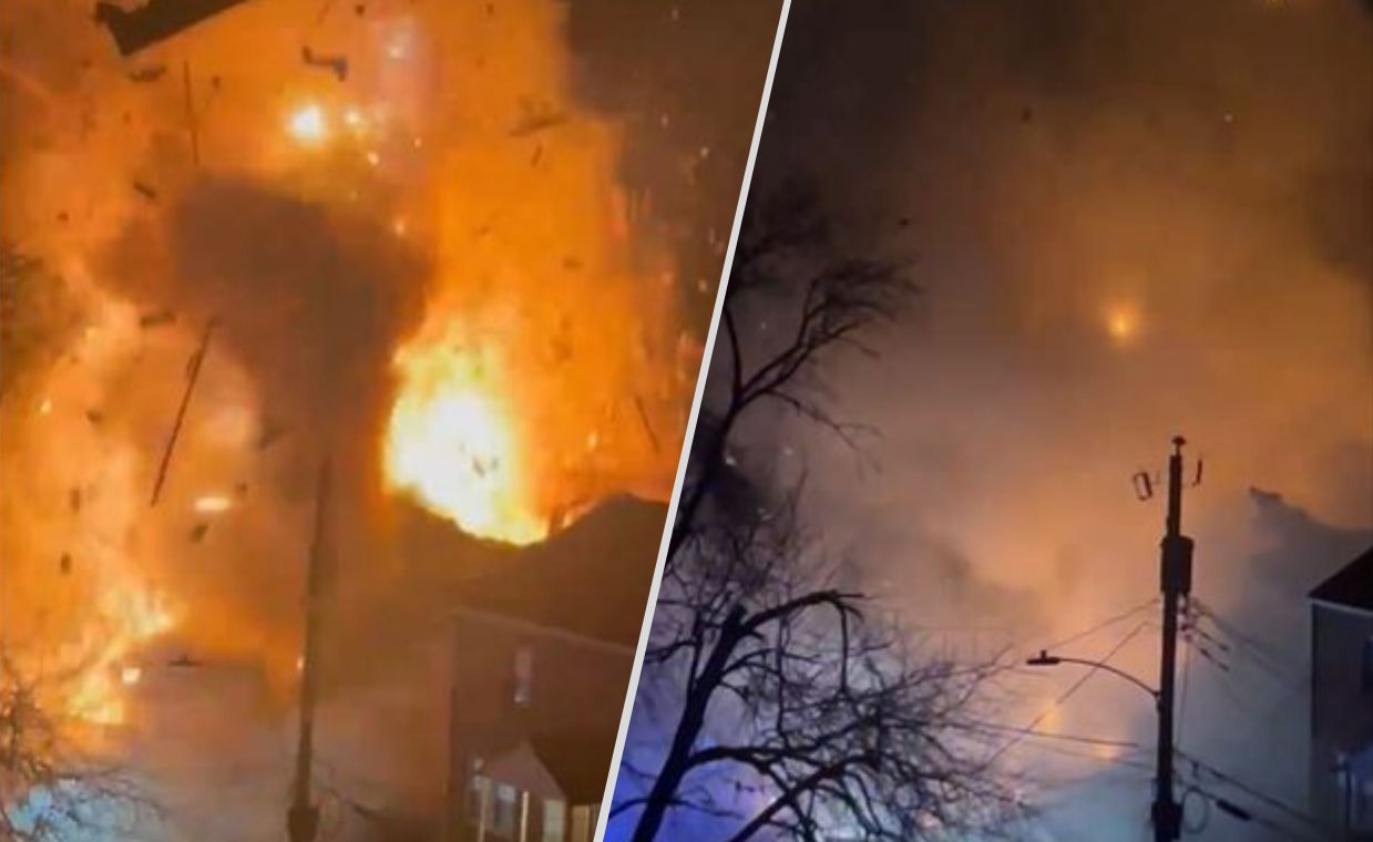 Powerful explosion in Arlington. Building explodes as police attempt entry