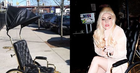 Lady Gaga jeździ na ZŁOTYM WÓZKU INWALIDZKIM!