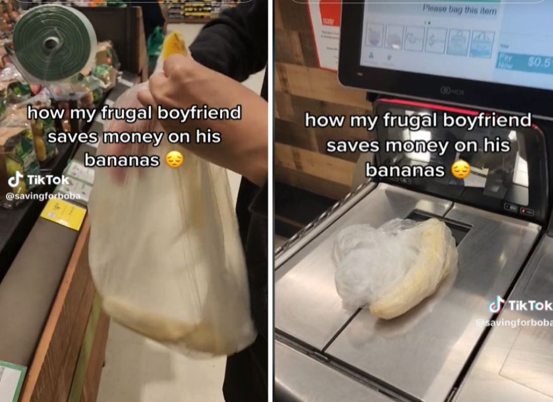 Klient chciał zaoszczędzić - przed zważeniem obrał banana ze skórki