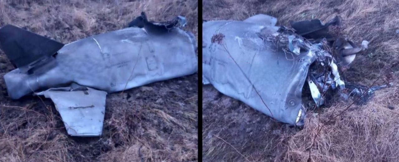 A Ch-101 missile shot down by Russians in Russia
