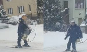 Tym jechał po ulicy. Wideo ma 200 tys. wyświetleń