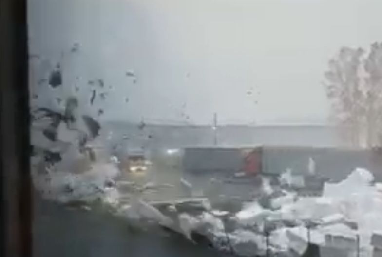 Przerażające widoki w Mławie. Burza spowodowała prawdziwy armagedon