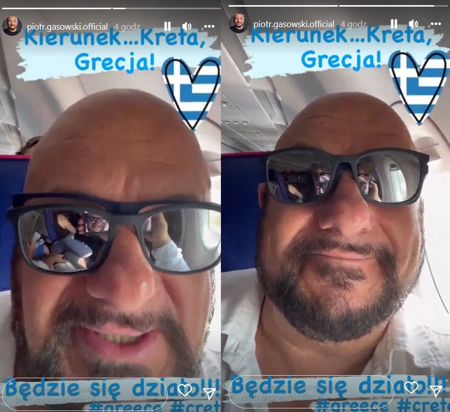 Piotr Gąsowski leci na wakacje, ale już nic mu nie śmierdzi