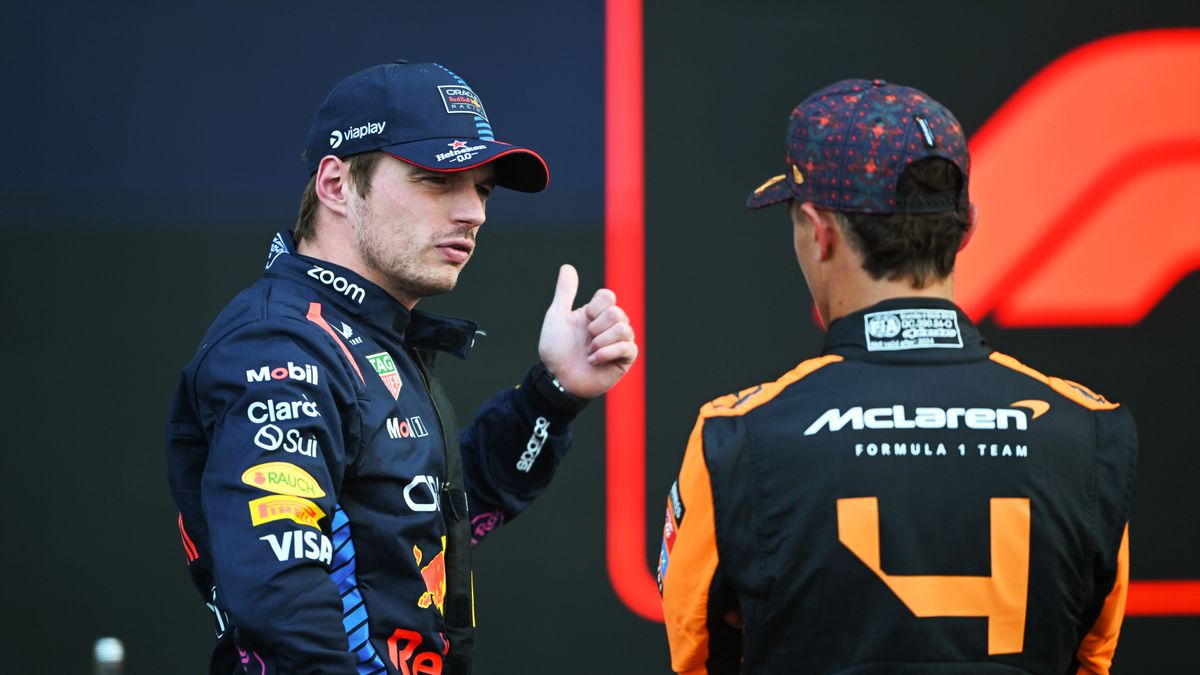 Materiały prasowe / Red Bull / Na zdjęciu: Max Verstappen (z lewej) i Lando Norris