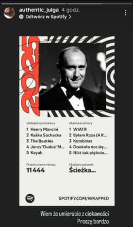 Ulubieni artyści i piosenki córki Królikowskich