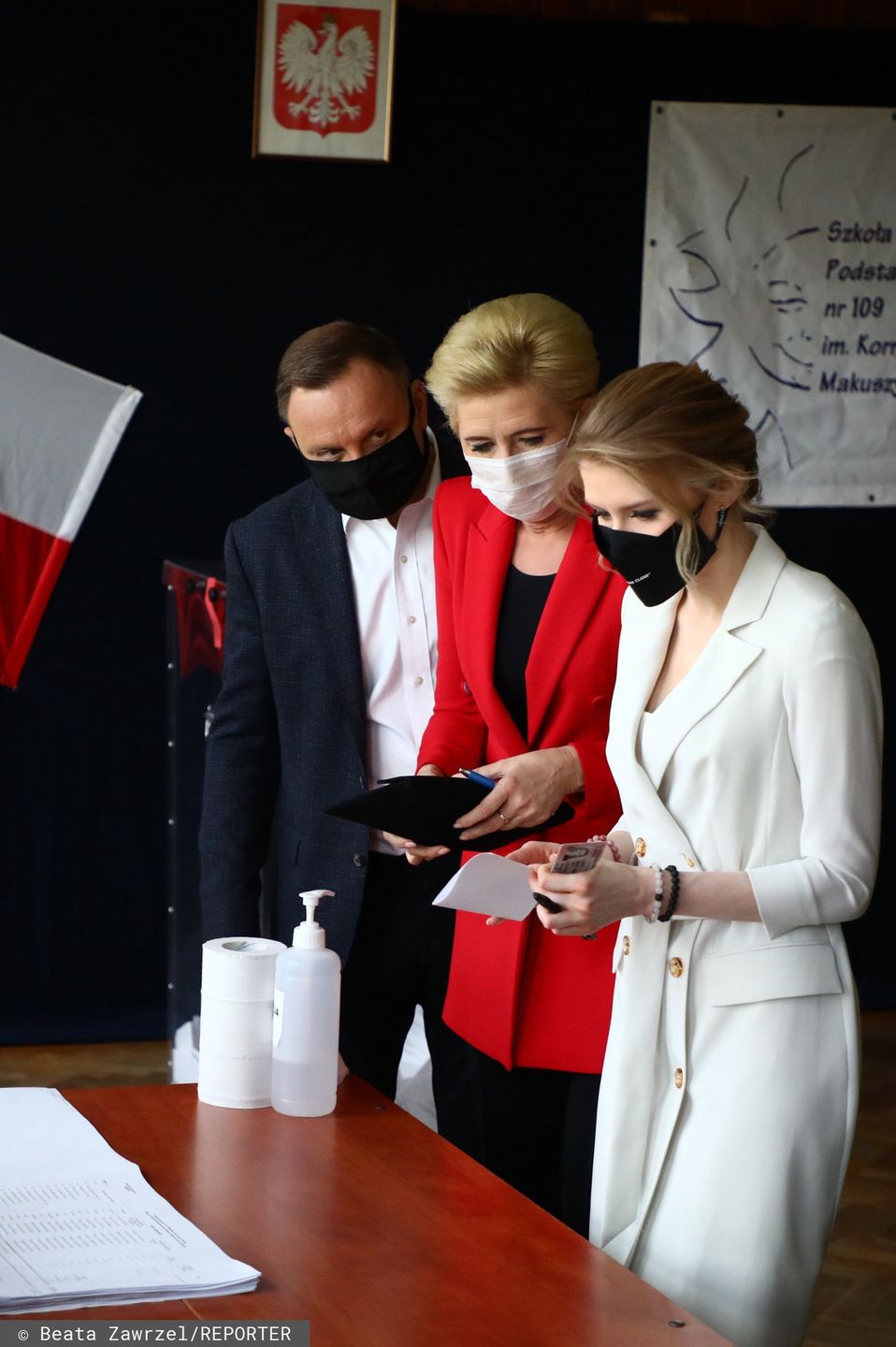 Andrzej Duda z rodziną