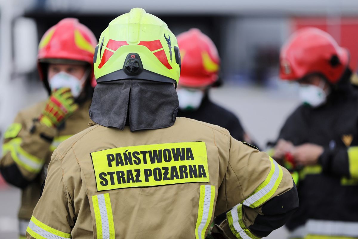 Warszawa. Pożar domu jednorodzinnego na Bielanach. Znaleziono spalone zwłoki