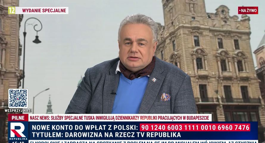 Republika opłaciła koncesję tylko do końca stycznia. Członek KRRiT mówi o windykacji