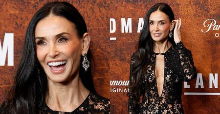 Cała w koronkach Demi Moore świętuje 63. (!) urodziny na premierze serialu. Ikona?