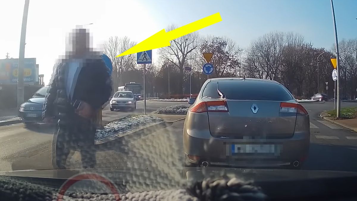 Kierowca zdenerwował się, bo został otrąbiony 