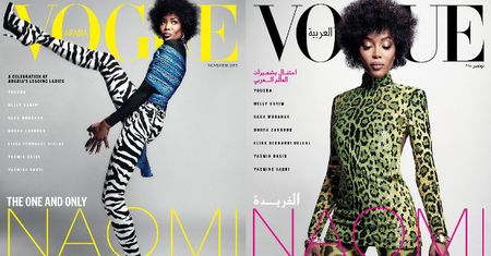 Naomi Campbell chwali się formą w sesji dla arabskiego "Vogue'a"