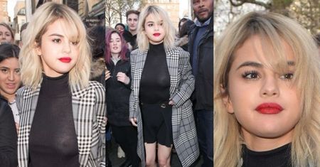 Pierś Seleny Gomez walczy o uwagę w Londynie (ZDJĘCIA)