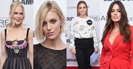 "Drapieżna" Anja Rubik, Nicole Kidman i Drew Barrymore na imprezie "Glamour" w Nowym Jorku (ZDJĘCIA)
