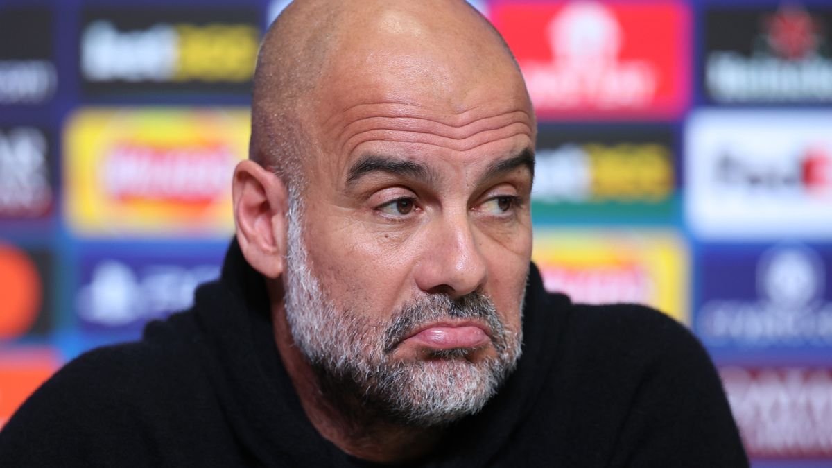 PAP/EPA / ADAM VAUGHAN / Pep Guardiola przed meczem Manchester City - Real Madryt w Lidze Mistrzów